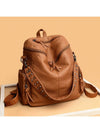 Rivet Neutral Backpack: The Perfect Companion for Fashionable Street Outings