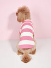 Striped Small Dog Shirt for Teddy and Bichon Frise - All Seasons - Size Up recommended