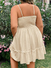 Plus Size Elegant Embroidered Spaghetti Strap Dress – Perfect for Your Dream Vacation