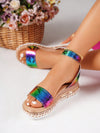 Colorful Vacation Style Wedge Sandals: Comfort and Style Combined