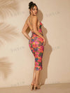 Tropical Breeze Backless Dress - Floral Dress For Women