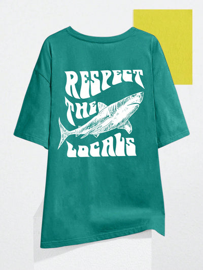 Easy Summer Style: Women's Casual Short Sleeve Tee with Slogan Print