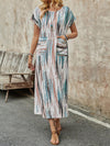 Sun-Kissed Stripes: Women's Colorful Striped Summer Dress