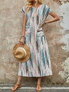 Sun-Kissed Stripes: Women's Colorful Striped Summer Dress