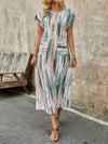 Sun-Kissed Stripes: Women's Colorful Striped Summer Dress