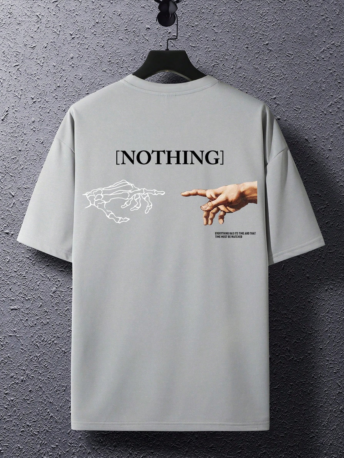 This men's summer casual t-shirt features a unique letter and gesture print, adding a touch of personality to your wardrobe. Made from high-quality materials, this t-shirt is lightweight and perfect for hot summer days. Show off your personal style with this trendy and comfortable t-shirt.