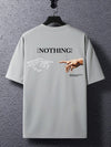 Men's Summer Casual T-Shirt: Letter and Gesture Print Edition