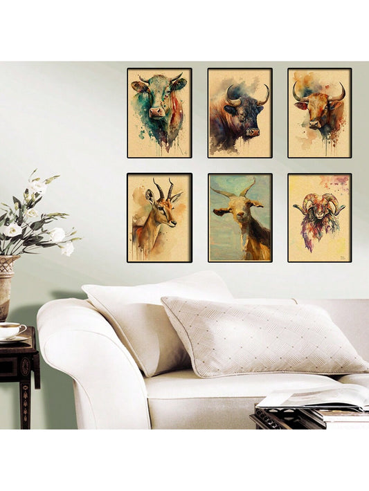 Enhance the ambiance of your space with our Cute Cow and Sheep Vintage Posters. Perfect for your home, bar, or coffee shop, these posters add a touch of style and nostalgia. Featuring charming cow and sheep illustrations, they are sure to delight and elevate any setting.