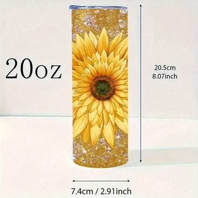 You Are My Sunshine" 20oz Sunflower Insulated Tumbler - Perfect Gift for Daughter