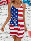 Stars and Stripes Forever: Women's USA Flag Print Cami Dress