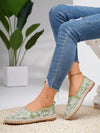 Retro Chic: Floral Linen Rope Casual Shoes for Summer