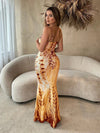 Leopard Print Spaghetti Strap Mermaid Dress: The Ultimate Bachelorette Party Outfit