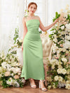 Vintage Charm: Long Camisole Wedding Season Dress for Teens