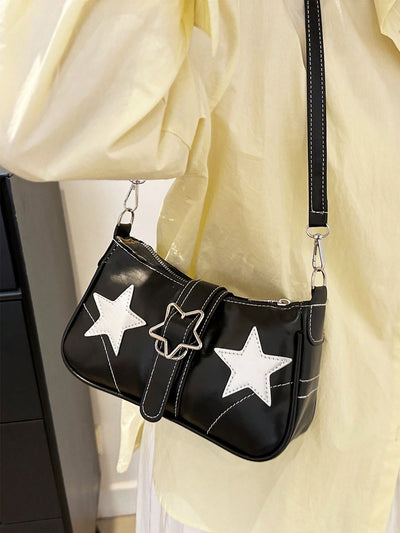 Starlight Steampunk Shoulder Bag: Trendy Niche Design for Cool Girls on the Street