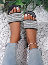 Summer Chic: Korean Style Pleated Beach Sandals for Women