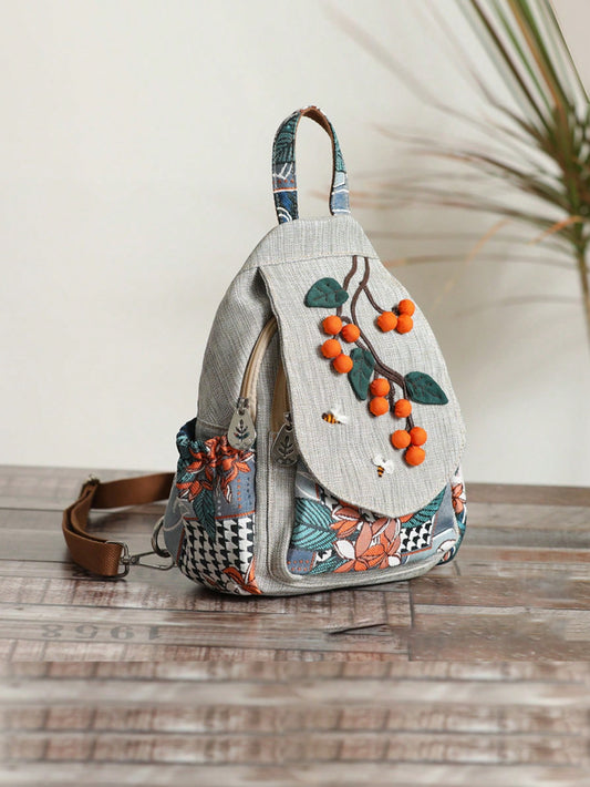 Vintage Bohemian Traveler Backpack: The Perfect Boho School Knapsack for Women