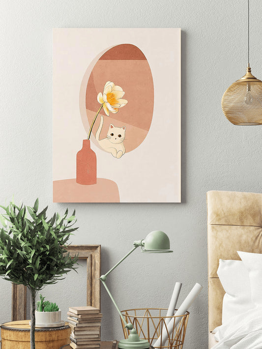 Unleash the power of cuteness with our Cute Kitten Wall Art. Featuring adorable kittens, this art piece brings a sense of calmness and motivation to any space. Made with high-quality materials, it's the perfect addition to your home or office. Let these furry friends add a touch of charm and inspiration to your daily life.