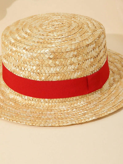 Chic and Stylish Handmade Straw Sun Hat - The Ultimate Beach Accessory for Women