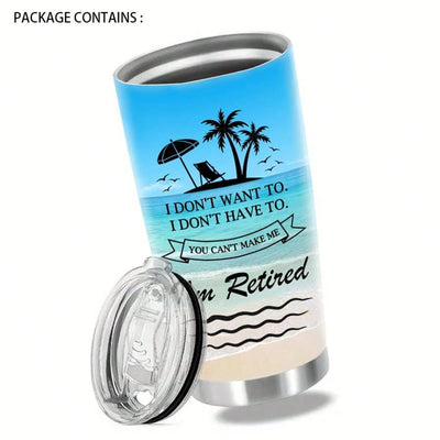 Happy Retirement Stainless Steel Coffee Tumbler - The Perfect Gift for Women!