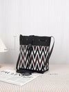 Chic Black and White Woven Bucket Bag: The Perfect Mom Bag for Travel and Daily Use