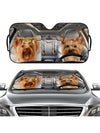 Protect your furry friend from the hot sun with our Keep Your Pup Cool sunshade. Featuring a playful print of two adorable Yorkies, this windshield sunshade keeps your car cool while providing shade and comfort for your pet. Expertly designed with durable materials to ensure long-lasting use.