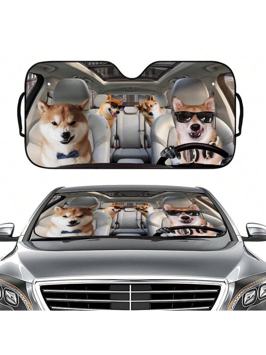 Add some charm and protection to your car with our Adorable Akita Dog Windshield Sunshade. This sunshade not only keeps your car cool and prevents harmful UV rays, but it also adds a touch of fun and cuteness to your drive. A must-have for any Akita dog lover!