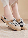 Bohemian Embroidered Platform Sneakers - Handmade Comfort with Trendy Style