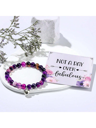 Royal Purple Birthday Gift Set for Her: Unique Happy Birthday Box for Women