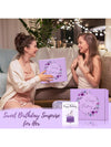 Royal Purple Birthday Gift Set for Her: Unique Happy Birthday Box for Women