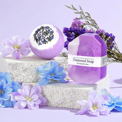 Royal Purple Birthday Gift Set for Her: Unique Happy Birthday Box for Women