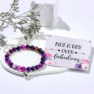 Royal Purple Birthday Gift Set for Her: Unique Happy Birthday Box for Women