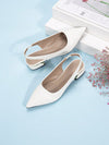 Chic and Comfortable: Pointed Toe Backless Pumps with Thick Heels