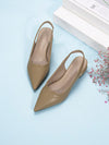 Chic and Comfortable: Pointed Toe Backless Pumps with Thick Heels