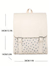 Stylish Floral Backpack for School, Travel, and Outings - Large Capacity, Laptop Compartment