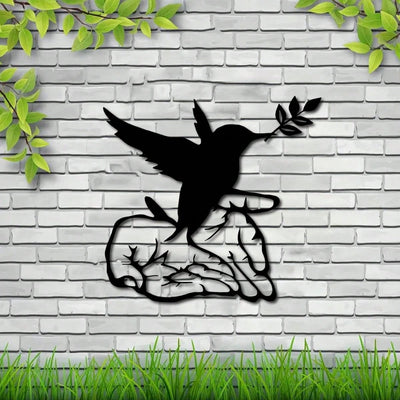 Chic Modern Peace and Freedom Bird Metal Wall Art: Transform Your Space with Style