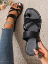 Summer Flat Sandals: Stay Stylish and Comfy with Open-Toe Cool Slippers