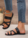 Summer Flat Sandals: Stay Stylish and Comfy with Open-Toe Cool Slippers