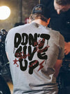 Bold and Stylish: Men's Slogan Printed Short Sleeve T-Shirt