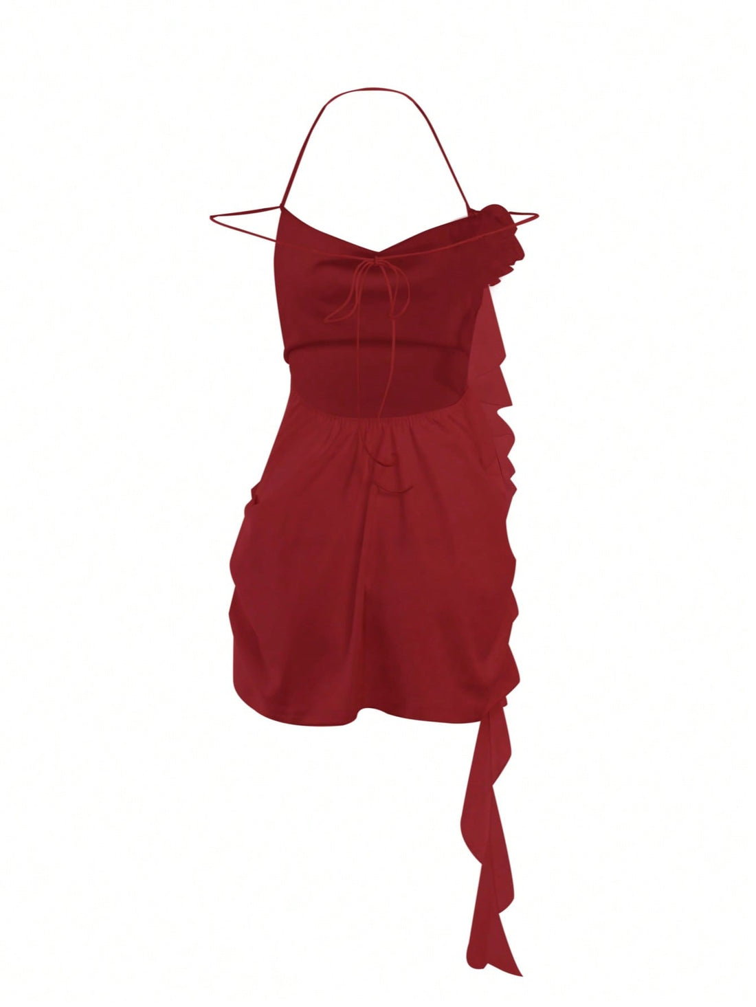 Enhance your wardrobe with our Floral Fantasy dress! Designed for women, this sleeveless dress features a unique neck-hanging design and stunning 3D flower embellishments. Made with high-quality materials, this dress is perfect for any occasion and will make you stand out in a crowd. 