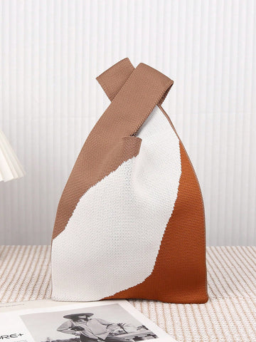 Elevate your style with our Chic and Practical Knitted Mesh Tote Bag Wristlet for Women. Made with durable mesh material, this tote bag is both stylish and functional, perfect for carrying your essentials. The knitted design adds a touch of sophistication, making it a must-have accessory for any fashion-forward woman.