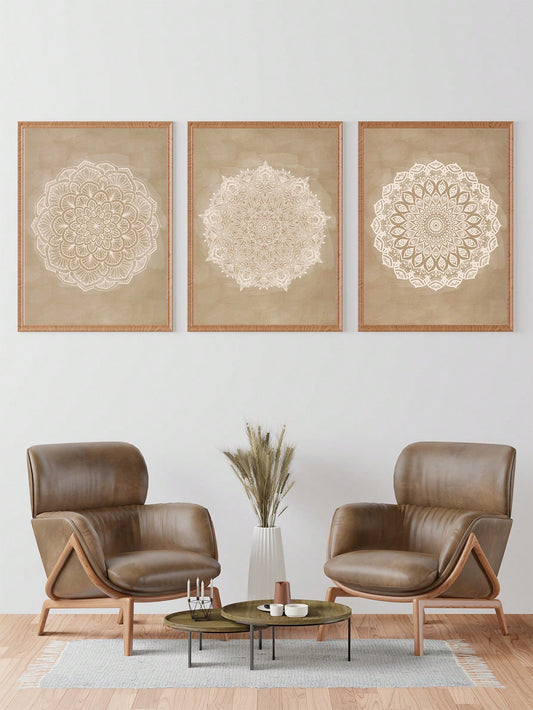 This 3-piece canvas poster set, featuring modern boho art, is perfect for adding style and personality to any room in your home. Made with high-quality materials, these posters are durable and long-lasting. Enhance your decor and create an inviting atmosphere with Boho Bliss.