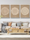 Boho Bliss: 3-Piece Canvas Poster Set for Modern Art Decor in Every Room