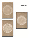 Boho Bliss: 3-Piece Canvas Poster Set for Modern Art Decor in Every Room