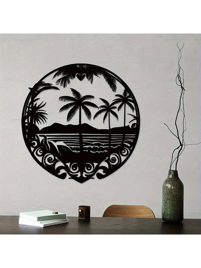 Transform your home into a modern paradise with the Island Dreams Metal Art Wall Hanger. This unique piece of decor adds a touch of elegance to any bedroom or living room. Its sleek design and durable materials make it a long-lasting addition to your home.