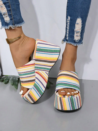 Upgrade your summer party style with Chic and Comfy's Women's Wedge Heel Peep Toe Slippers. Fashionable and comfortable, these slippers will elevate any outfit. The sleek wedge heel provides added height, while the peep toe design keeps your feet cool. Perfect for all your summer parties.