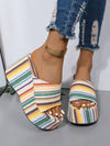 Chic and Comfy: Women's Wedge Heel Peep Toe Slippers - Perfect for Summer Parties