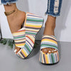 Chic and Comfy: Women's Wedge Heel Peep Toe Slippers - Perfect for Summer Parties