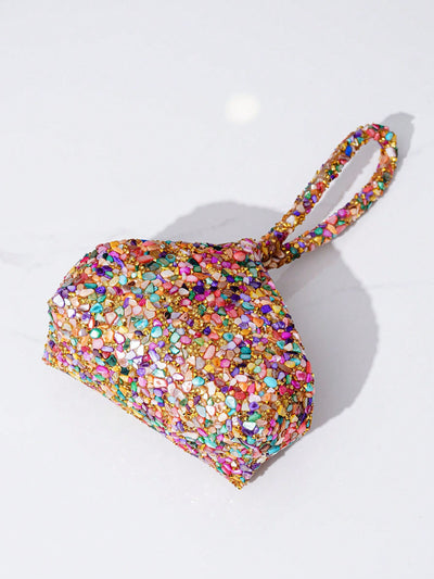 Shimmering Gemstone Glitter Handbag: The Ultimate Party Accessory for Stylish Women