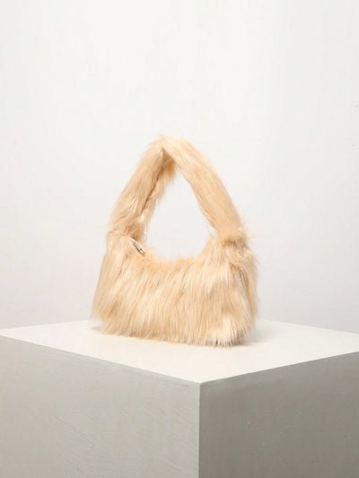 Y2K Style Rainbow Fluffy Shoulder Bag: A Cute Charm for Autumn and Winter Adventures