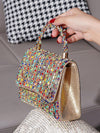 Sassy Sparkle: Colorful Rhinestone Evening Clutch Bag